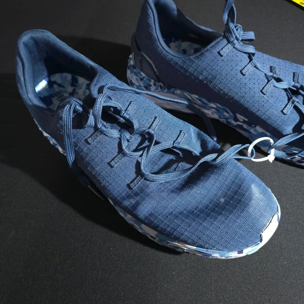 NOBULL Training Shoes Mens 14 Navy Blue Camo Sole Crossfit Gym Trainer Lifting
